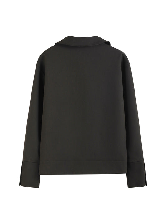 Mfassla Asymmetric Wide-Collar Blazer