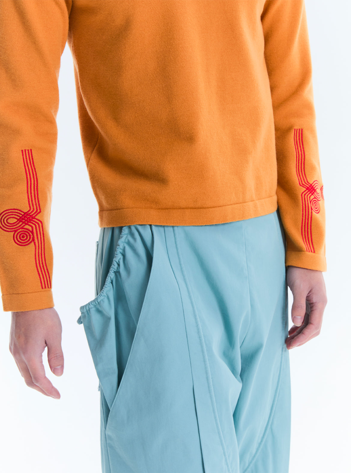 Miqyas Sleeve Geometry Knit