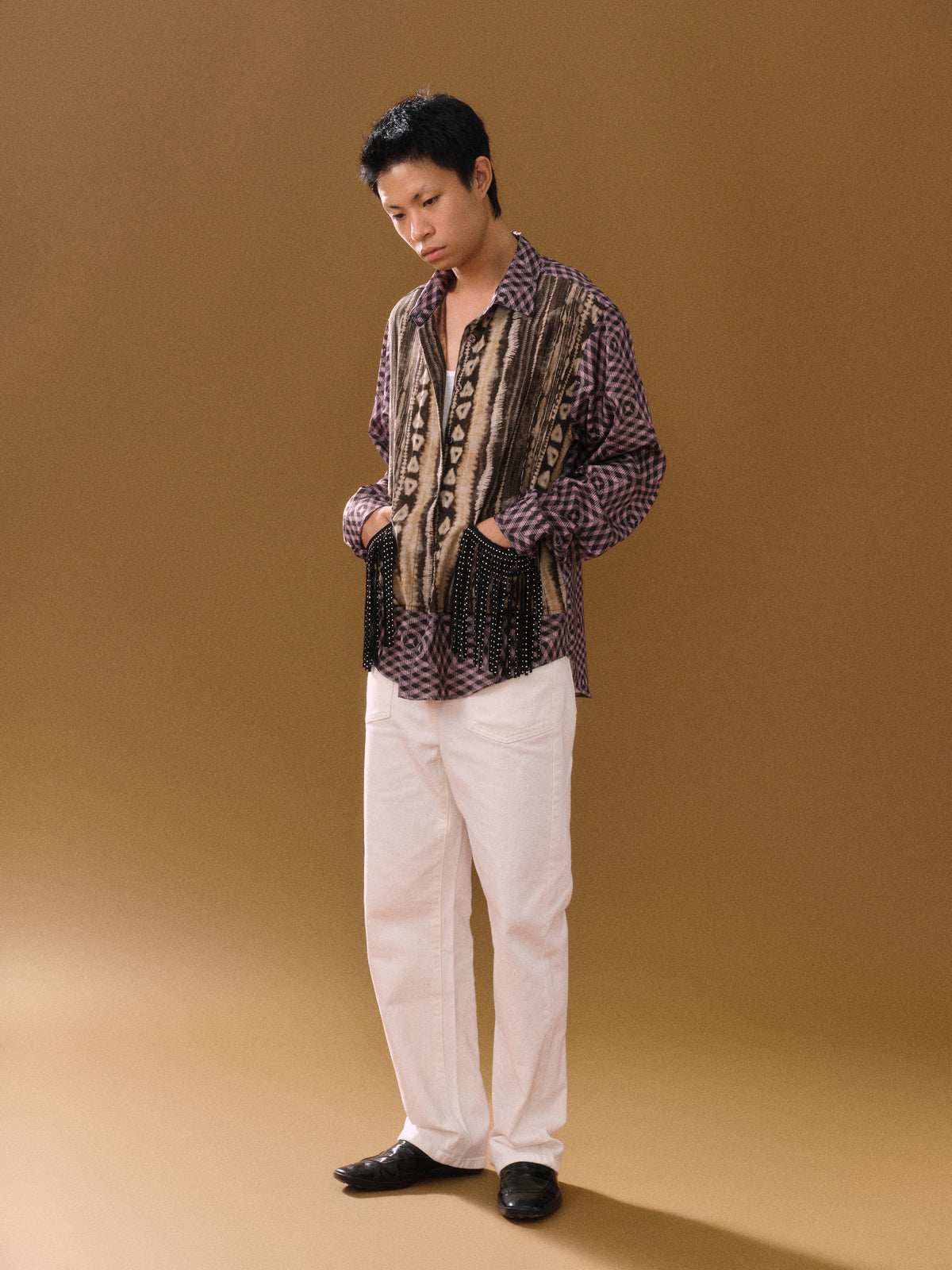 Safar Naqsha Fringe Shirt