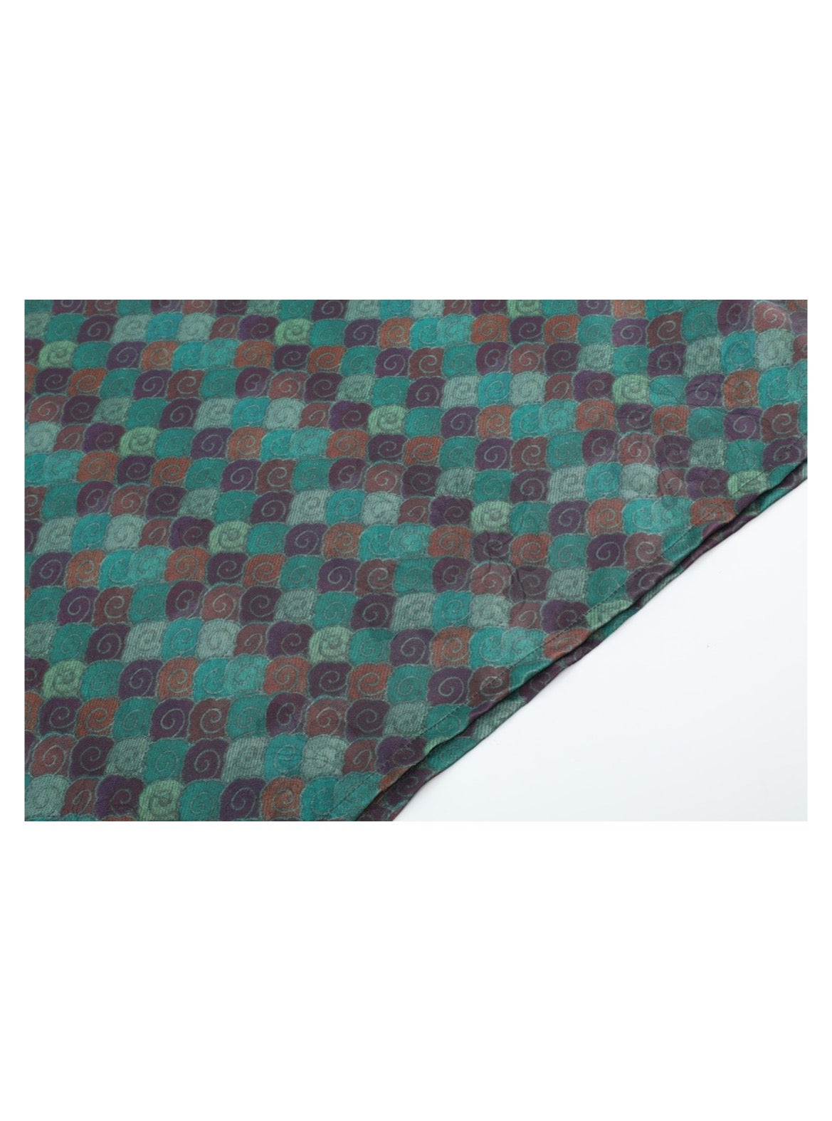 Teal Motif Wide-Sleeve Top — detail 3