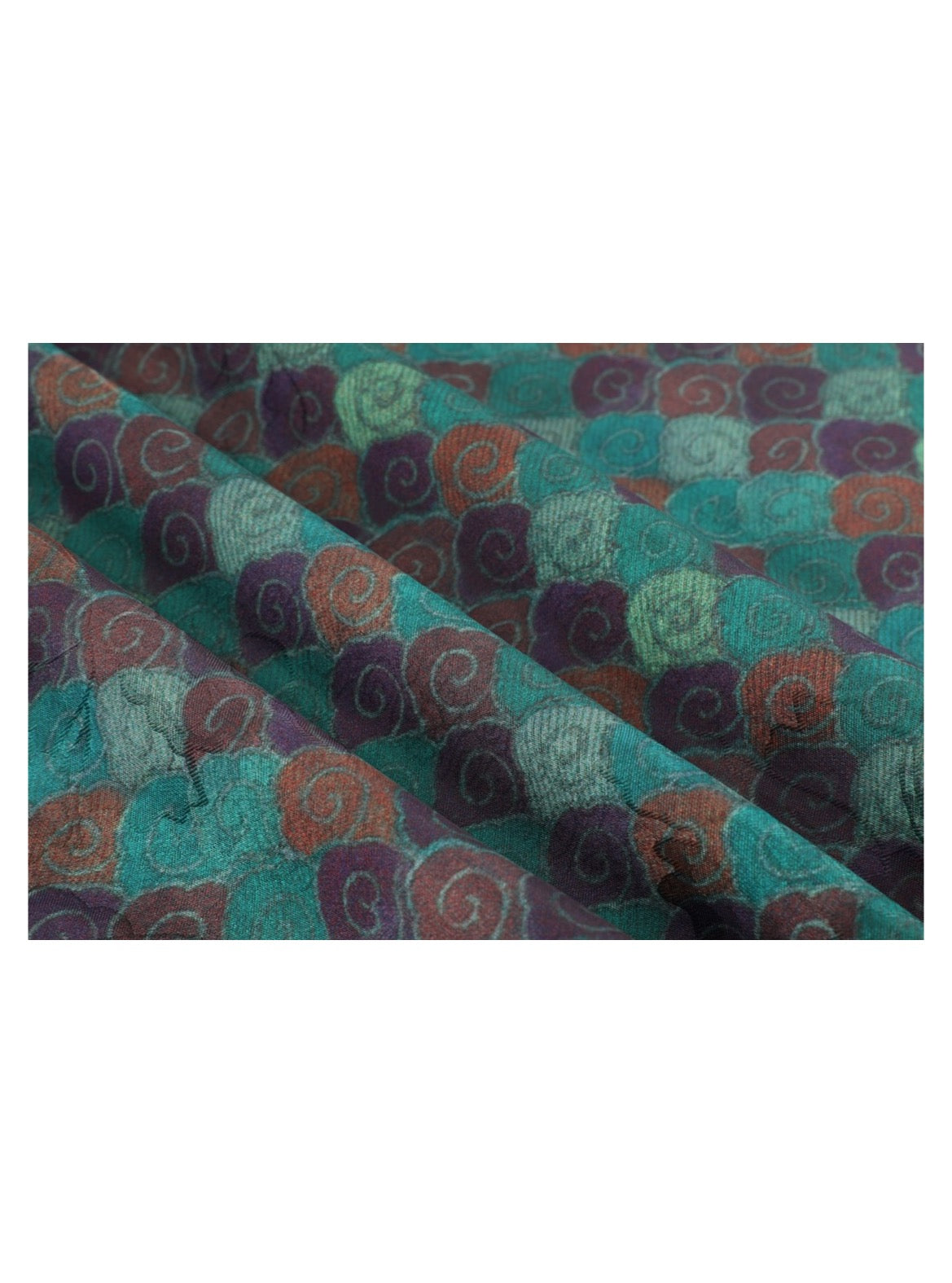 Teal Motif Wide-Sleeve Top — detail 5