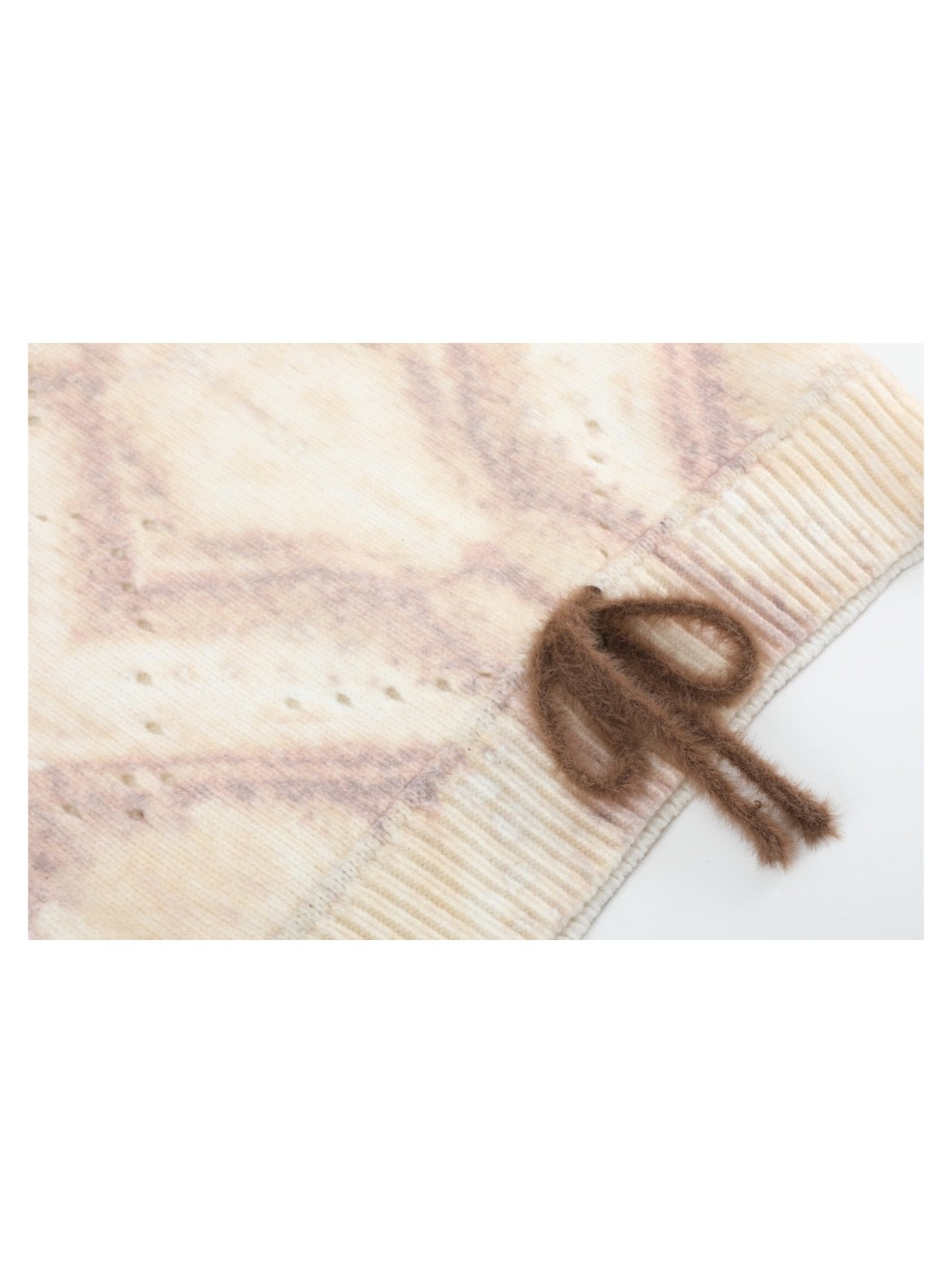 Cream Diamond Knit Sweater — detail 3