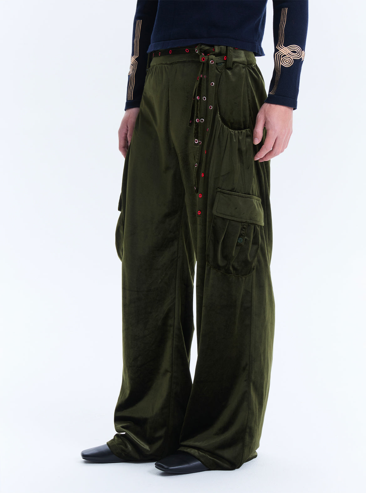 Rasm Green Wide Trousers