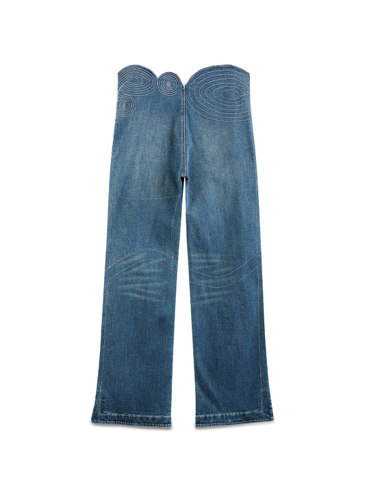 Amanjena Waist Geometry Denim