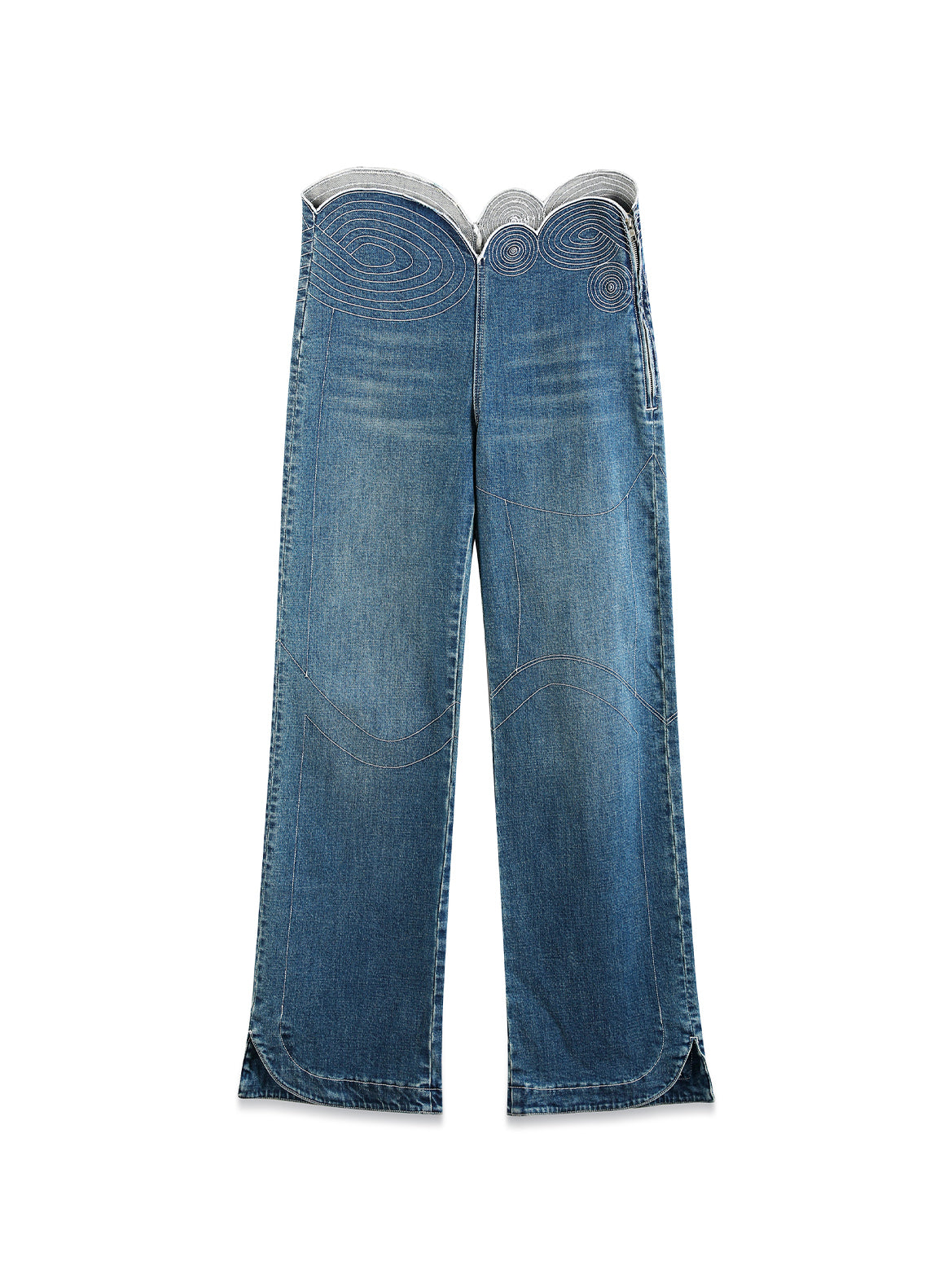 Amanjena Waist Geometry Denim